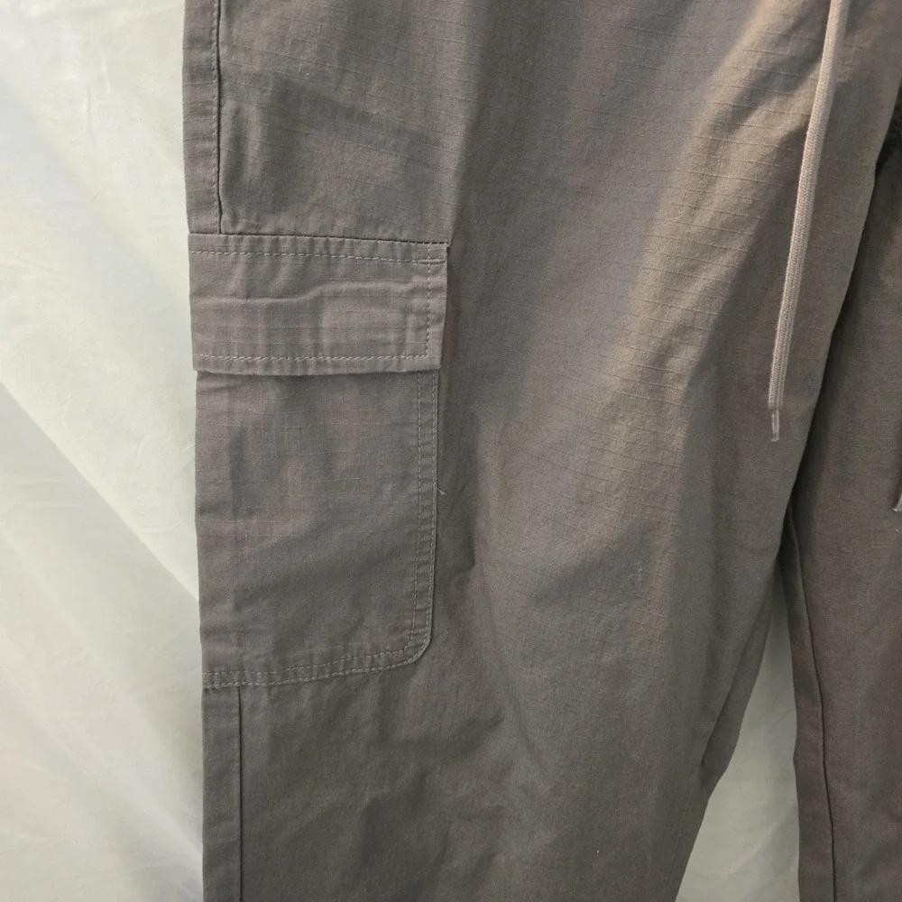 True Religion Ripstop Jogger Granite Grey Cargo Pockets Men's Pants Size XL NWT